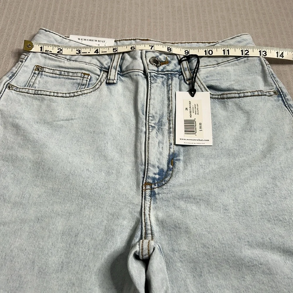 We Wore What High Rise Acid Wash Size 24 Jeans - Picture 5 of 12